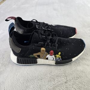 ADIDAS NMD R1 J STAR WARS  BLACK / WHITE FX6503  Sz 6